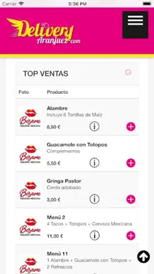 Delivery Aranjuez android App screenshot 2